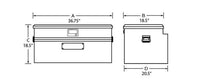 Thumbnail for Tradesman Aluminum Flush Mount Truck Tool Box (36in.) - Black