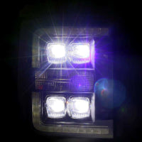 Thumbnail for AlphaRex 11-16 Ford F-350 SD NOVA LED Proj Headlights Plank Style Chrm w/Activ Light/Seq Signal