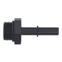 Thumbnail for DeatschWerks 8AN ORB Male to 5/16in Male EFI Quick Connect Adapter - Anodized Matte Black