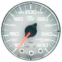 Thumbnail for Autometer Spek-Pro Gauge Oil Temp 2 1/16in 300f Stepper Motor W/Peak & Warn Slvr/Chrm