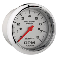 Thumbnail for Autometer Marine Chrome Ultra-Lite 3-3/8in 8k RPM Tachometer Gauge