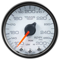 Thumbnail for Autometer Spek-Pro Gauge Trans Temp 2 1/16in 300f Stepper Motor W/Peak & Warn Wht/Blk