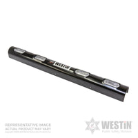 Thumbnail for Westin Push Bumper Elite Light Channel 33.1 inch Whelen 4 Hole - Black