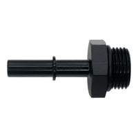 Thumbnail for DeatschWerks 8AN ORB Male to 5/16in Male EFI Quick Connect Adapter - Anodized Matte Black