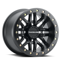 Thumbnail for Raceline A91B Ryno 15x7in / 4x156 BP / 10mm Offset / 132.5mm Bore - Satin Black Beadlock Wheel
