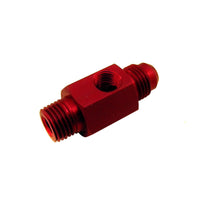 Thumbnail for Nitrous Express 1/4 NPT x 6AN w/1/8 NPT Gauge Hole (Fuel Bypass Fitting)