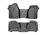 Thumbnail for WeatherTech 2019+ Chevrolet Silverado 1500 Crew Cab Front and Rear FloorLiner - Black