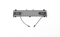 Thumbnail for Putco 11-16 Ford SuperDuty - SS Black Punch Design w/ Qty 2 - 6in Light bars Bumper Grille Inserts