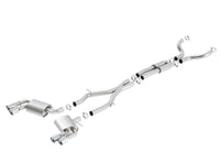 Thumbnail for Borla Chevy 16-17 Camaro 6.2L ATAK Catback w/ Dual Tips (NPP) Dual Split Rear Exit