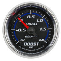 Thumbnail for Autometer Cobalt Gauge Vac/Boost 2 1/16in -1 - +2 Bar Mechanical Cobalt