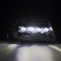 Thumbnail for AlphaRex 04-08 Ford F-150 (No 2004 Heritage) NOVA-Series LED Proj HL Alpha-Blk w/Actv Lgt / Seq. Sig