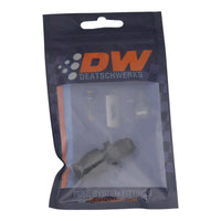 Thumbnail for DeatschWerks 6AN Male Flare to 5/16in Hardline Compression Adapter - Anodized Matte Black