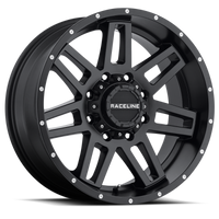 Thumbnail for Raceline 931B Injector 17x9in / 5x127/5x135 BP / 0mm Offset / 87.1mm Bore - Satin Black Wheel