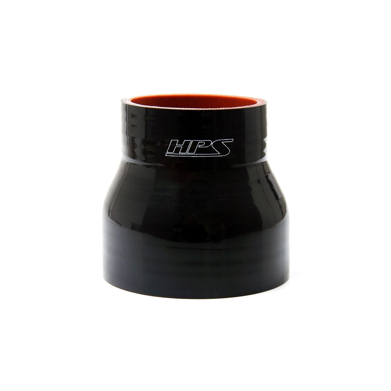 HPS 2" - 2.25" ID , 3" Long High Temp 4-ply Reinforced Silicone Reducer Coupler Hose Black (51mm - 57mm ID , 76mm Length)