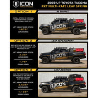 Thumbnail for ICON 05-15 Toyota Tacoma 0-3.5in/16-17 Toyota Tacoma 0-2.75in Stg 8 Suspension System w/Tubular Uca