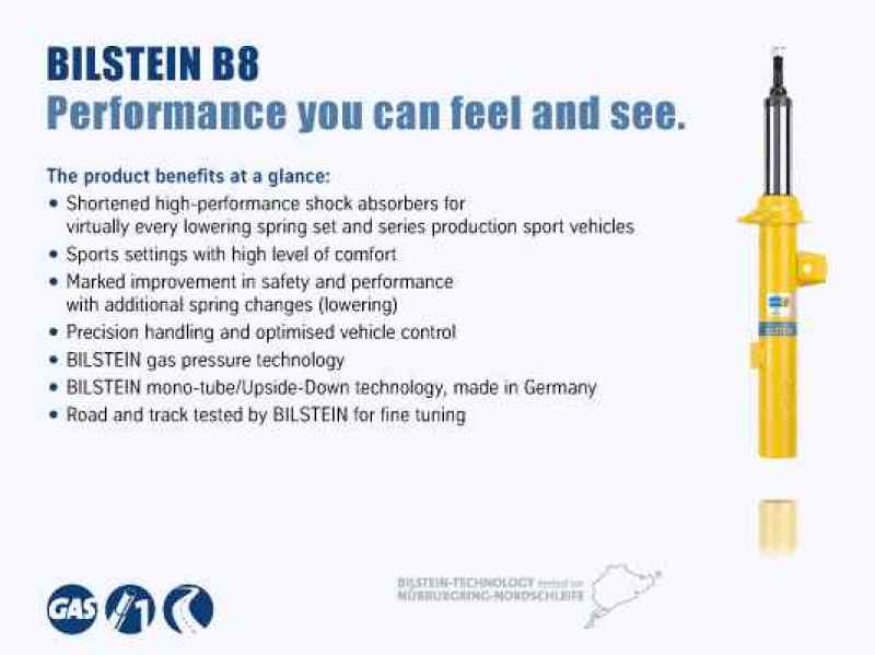 Bilstein B8 Performance Plus 12-16 Mercedes-Benz SLK55 AMG (w/o Dynamic Susp) Front Strut Assembly