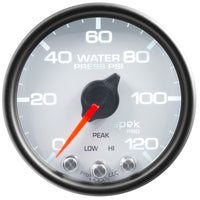Thumbnail for Autometer Spek-Pro Gauge Water Press 2 1/16in 120psi Stepper Motor W/Peak & Warn Wht/Blk