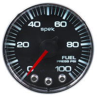 Thumbnail for Autometer Spek-Pro Gauge Fuel Press 2 1/16in 100psi Stepper Motor W/Peak & Warn Blk/Chrm