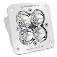 Thumbnail for Baja Designs Squadron Spot Pattern White Sport Flush Mount LED Light Pod - Clear