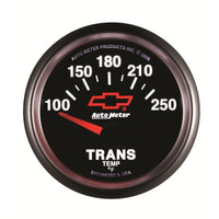 Thumbnail for Autometer GM Bowtie Black 2-1/16in 100-250 Degree F Electronic Transmission Temperature Gauge