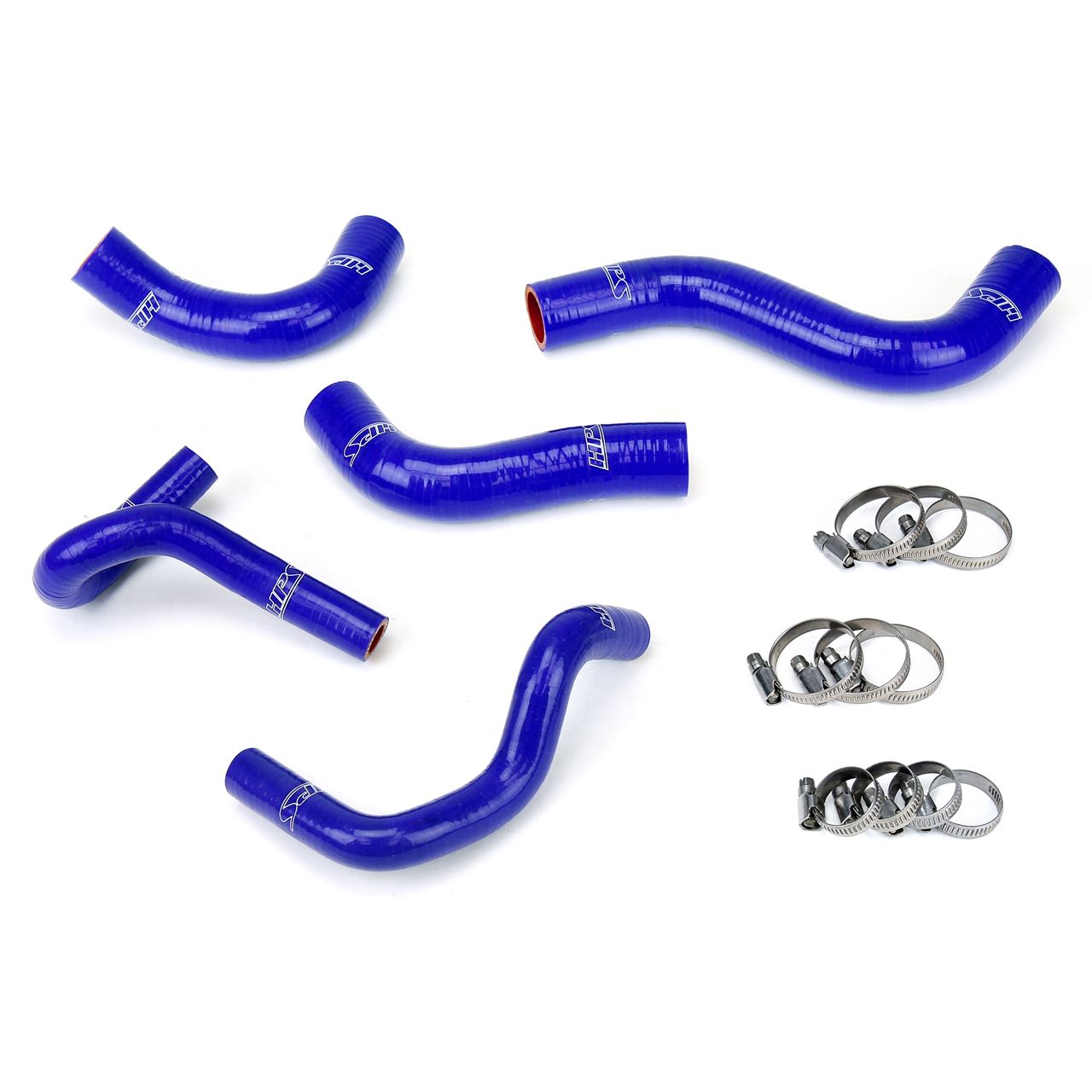HPS Reinforced Blue Silicone Radiator + Heater Hose Kit Coolant for Mazda 90-93 Miata 1.6L