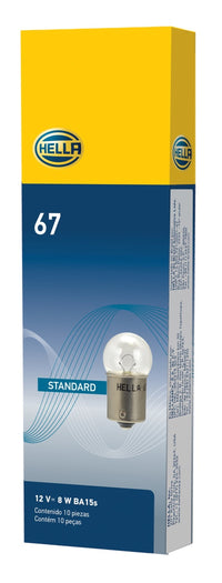 Thumbnail for Hella Bulb 67 12V 8W 4CP BA15s G6