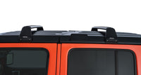 Thumbnail for Rhino-Rack 07-22 Jeep Wrangler JK/JL 4 Door Hard Top Vortex SG 2 Bar Roof Rack - Black