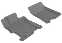 Thumbnail for 3D MAXpider 2008-2012 Honda Accord Kagu 1st Row Floormat - Gray
