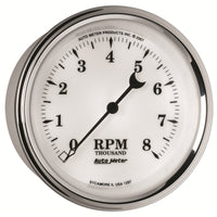 Thumbnail for AutoMeter Gauge Tachometer 3-3/8in. 8K RPM In-Dash Old Tyme White II