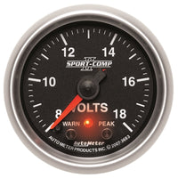 Thumbnail for Autometer Sport-Comp II 2-1/16in Digital Voltometer Gauge - 18V