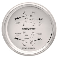 Thumbnail for AutoMeter Gauge Quad 5in. 240 Ohm(e) to 33 Ohm(f) Elec Old Tyme White