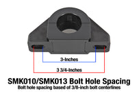 Thumbnail for BMR Universal 1.375in Billet Aluminum Sway Bar Mount Mount (Delrin) - Black