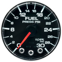 Thumbnail for Autometer Spek-Pro Gauge Fuel Press 2 1/16in 30psi Stepper Motor W/Peak & Warn Blk/Chrm