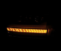 Thumbnail for AlphaRex 19-20 Dodge Ram 1500 LUXX LED Proj Headlights Plank Jet Blk w/Activ Light/Seq Signal/DRL