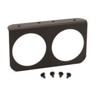 Thumbnail for Autometer 2-5/8in Black Aluminium Dual Gauge Mounting Panel