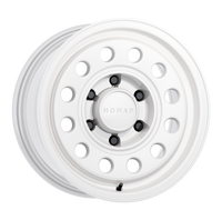Thumbnail for Nomad N501SA Convoy 17x8.5in / 5x150 BP / 0mm Offset / 110.3mm Bore - Gloss White Wheel