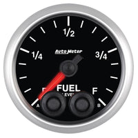 Thumbnail for Autometer Elite 52mm 0-280 ohm Full Sweep Electronic Fuel Level Programmable Empty-Full Gauge