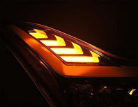 Thumbnail for AlphaRex 08-13 Infiniti G37 Coupe SD NOVA LED Proj Headlights Plank Gloss Blk w/Activ Light/Seq Sig