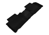 Thumbnail for 3D MAXpider 2014-2020 Nissan Rogue Kagu 2nd Row Floormats - Black