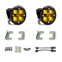 Thumbnail for Baja Designs 2007-2018 Wrangler JL Rubicon Sport Fog Light Pocket Kit - Amber