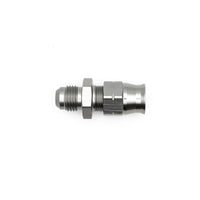Thumbnail for DeatschWerks 6AN Male Flare to 3/8in Hardline Compression Adapter - Anodized Matte Black