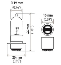 Thumbnail for Hella Bulb 3603 12V 25/25W Px15D T6