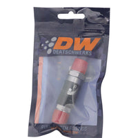 Thumbnail for DeatschWerks 6AN Male Flare Quick Disconnect Dry Break Fitting - 2 Pieces Anodized Matte Black