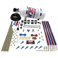 Thumbnail for Nitrous Express Shark/Alc (250-650HP) 2 Solenoid Nitrous Kit w/15lb Bottle
