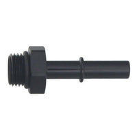 Thumbnail for DeatschWerks 6AN ORB Male to 5/16in Male EFI Quick Connect Adapter - Anodized Matte Black