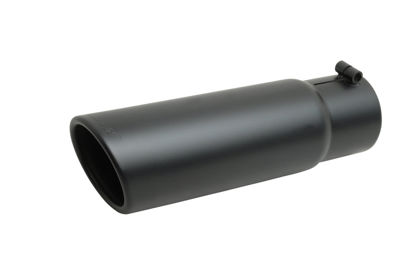 Gibson Rolled Edge Slash-Cut Tip - 5in OD/3.5in Inlet/12in Length - Black Ceramic