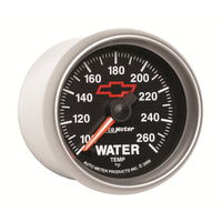 Thumbnail for AutoMeter Gauge Water Temp 2-1/16in. 100-260 Deg. F Digital Stepper Motor Chevy Red Bowtie Black