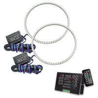 Thumbnail for Oracle Jeep Wrangler JK 07-17 LED Waterproof Halo Kit - ColorSHIFT w/ 2.0 Controller SEE WARRANTY