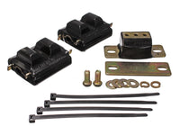 Thumbnail for Energy Suspension 73-92 Chevrolet Camaro Black Motor and Transmission Mounts; Zinc Finish