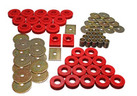 Thumbnail for Energy Suspension 55-57 Chevy Full Size (Belair/Caprice/Impala) Red Body Mount Set